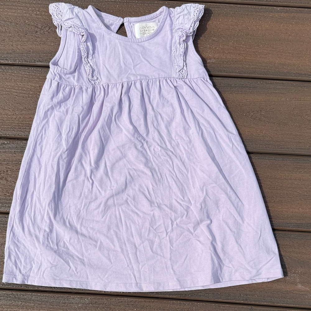 Lavender Sleeveless Kids Dress